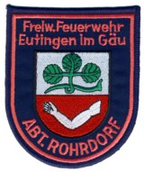 Abzeichen Freiwillige Feuerwehr Eutingen im Gu / Abteilung Rohrdorf