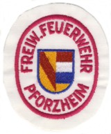 Abzeichen Freiwillige Feuerwehr Pforzheim in weiß