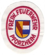 Abzeichen Freiwillige Feuerwehr Pforzheim in wei