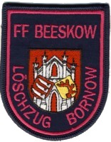 Abzeichen Freiwillige Feuerwehr Beeskow - Löschzug Bornow