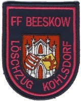 Abzeichen Freiwillige Feuerwehr Beeskow - Lschzug Kohlsdorf