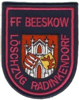 Abzeichen Freiwillige Feuerwehr Beeskow - Lschzug Radinkendorf