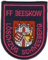 Abzeichen Freiwillige Feuerwehr Beeskow - Lschzug Schneeberg