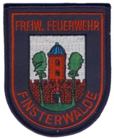 Abzeichen Freiwillige Feuerwehr Finsterwalde in rot