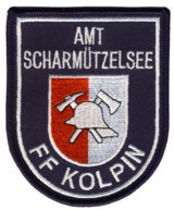 Abzeichen Freiwillige Feuerwehr Kolpin in silber