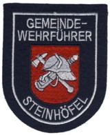 Abzeichen Freiwillige Feuerwehr Steinhöfel / Gemeindewehrführer