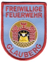 Abzeichen Freiwillige Feuerwehr Glauberg in hellblau