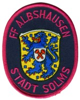 Abzeichen Freiwillige Feuerwehr Stadt Solms-Albshausen