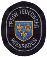 Abzeichen Freiwillige Feuerwehr Wiesbaden in silber