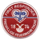 Abzeichen Freiwillige Feuerwehr Thune / First Responder