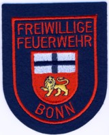 Abzeichen Freiwillige Feuerwehr Bonn in rot