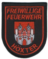 Abzeichen Freiwillige Feuerwehr Höxter in rot
