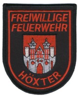 Abzeichen Freiwillige Feuerwehr Hxter in rot