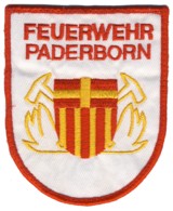 Abzeichen Feuerwehr Paderborn in weiß