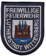 Abzeichen Freiwillige Feuerwehr Wittenberg in silber