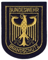 Abzeichen Bundeswehr Brandschutz in gold
