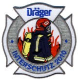 Abzeichen Drger Interschutz 2010