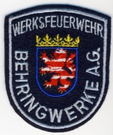 Abzeichen Werksfeuerwehr Behringwerke