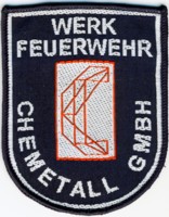 Abzeichen Werkfeuerwehr Chemetall / Langelsheim