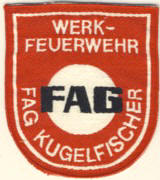 Abzeichen Werkfeuerwehr FAG Kugelfischer / Schweinfurt