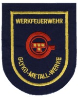 Abzeichen Werkfeuerwehr Glyko-Metall-Werke