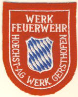 Abzeichen Werkfeuerwehr Hoechst