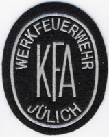 Abzeichen Werkfeuerwehr KFA / Jülich