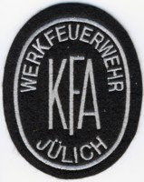 Abzeichen Werkfeuerwehr KFA / Jlich