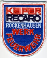 Abzeichen Werkfeuerwehr Keiper Recaro / Rockenhausen