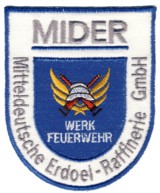 Abzeichen Werkfeuerwehr Mitteldeutsche Erdl-Raffinerie GmbH