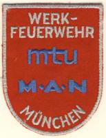 Abzeichen Werkfeuerwehr mtu / MAN / Mnchen