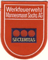 Abzeichen Werkfeuerwehr Mannesmann Sachs / Schweinfurt