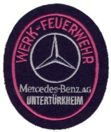 Abzeichen Werkfeuerwehr Mercedes-Benz AG / Untertrkheim