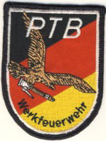 Abzeichen Werkfeuerwehr Physikalisch Technische Bundesanstalt / Braunschweig