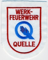 Abzeichen Werkfeuerwehr Karstadt/Quelle in wei