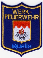 Abzeichen Werkfeuerwehr Quelle in gold