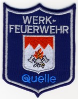 Abzeichen Werkfeuerwehr Quelle in silber