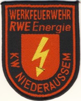 Abzeichen Werkfeuerwehr RWE / Kraftwerk Niederaussem