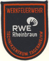 Abzeichen Werkfeuerwehr RWE / Technikzentrum / Frechen / Grefrath