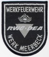 Abzeichen Werkfeuerwehr RWE / DEA / Werk Meerbeck