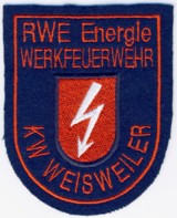 Abzeichen Werkfeuerwehr RWE / Kraftwerk Weisweiler