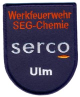 Abzeichen Werkfeuerwehr SEG-Chemie / Ulm