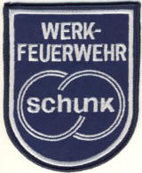 Abzeichen Werkfeuerwehr Schunk / Laufen / Neckar