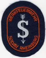 Abzeichen Werkfeuerwehr Solvay / Rheinberg