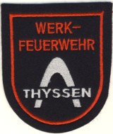 Abzeichen Werkfeuerwehr Thyssen / Duisburg