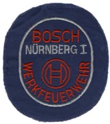 Abzeichen Werkfeuerwehr Bosch / Nrnberg 1