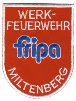 Abzeichen Werkfeuerwehr Fripa Papierfabrik Albert Friedrich KG / Miltenberg
