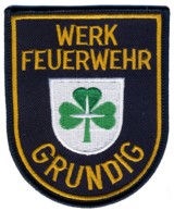 Abzeichen Werkfeuerwehr Grundig / Werk Frth