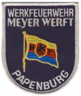 Abzeichen Werkfeuerwehr Myer Werft / Papenburg