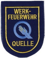 Abzeichen Werkfeuerwehr Karstadt/Quelle in blau